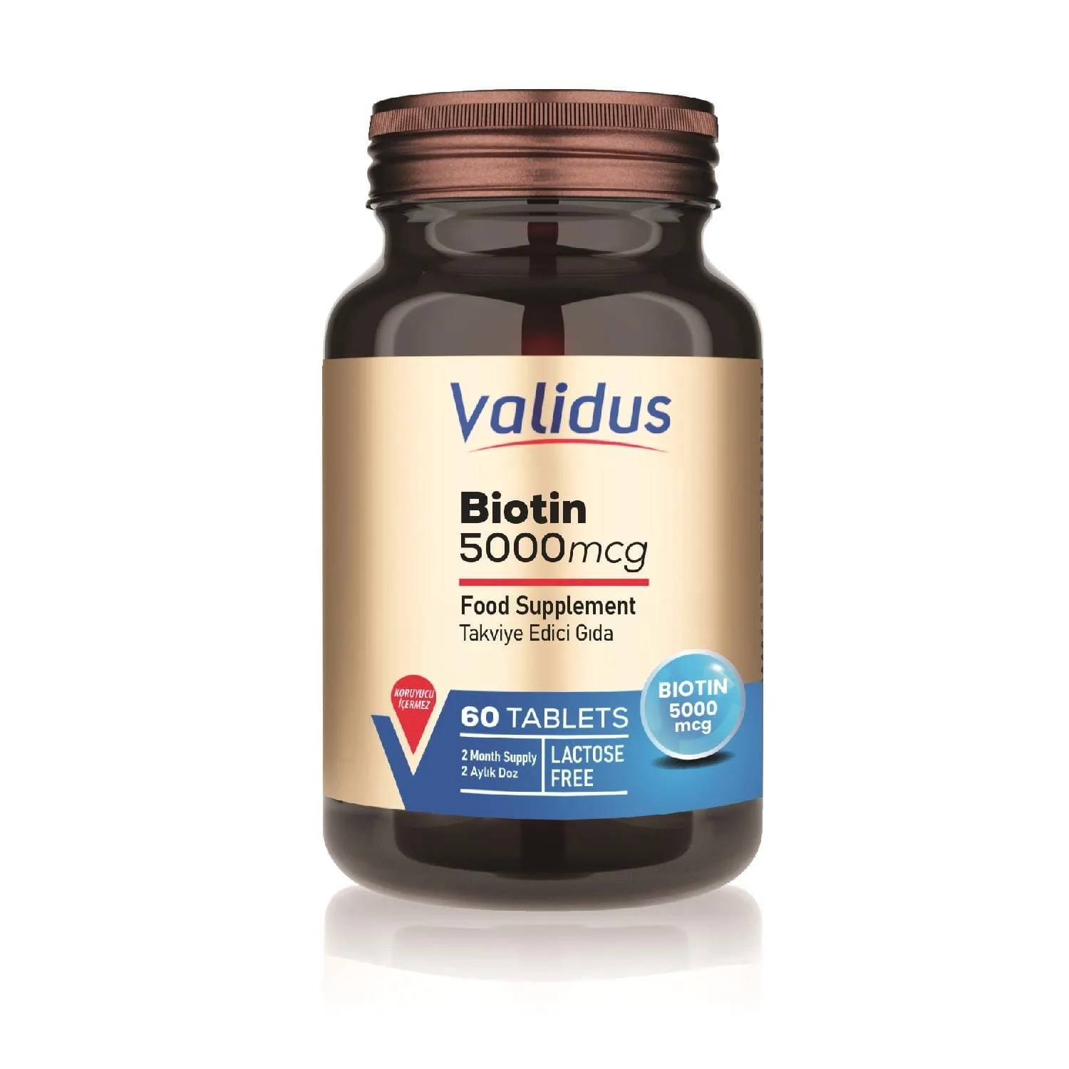 8683744978013_1 Biotin 5000 Mcg 60 Tablets - Görsel 1