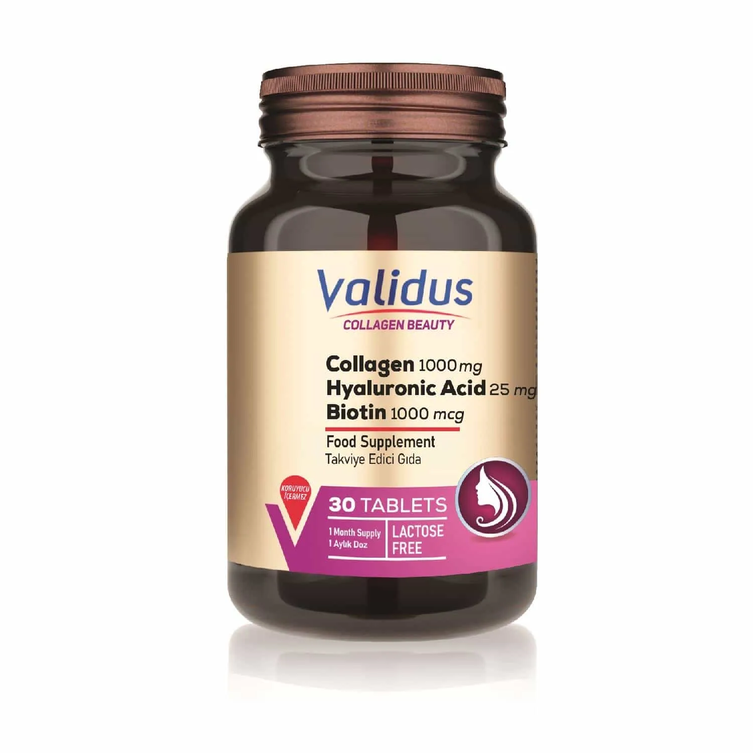 8683744978563_1 Collagen 1000 mg + Resveratrol + Hyaluronic Acid 30 Tablets - Görsel 1