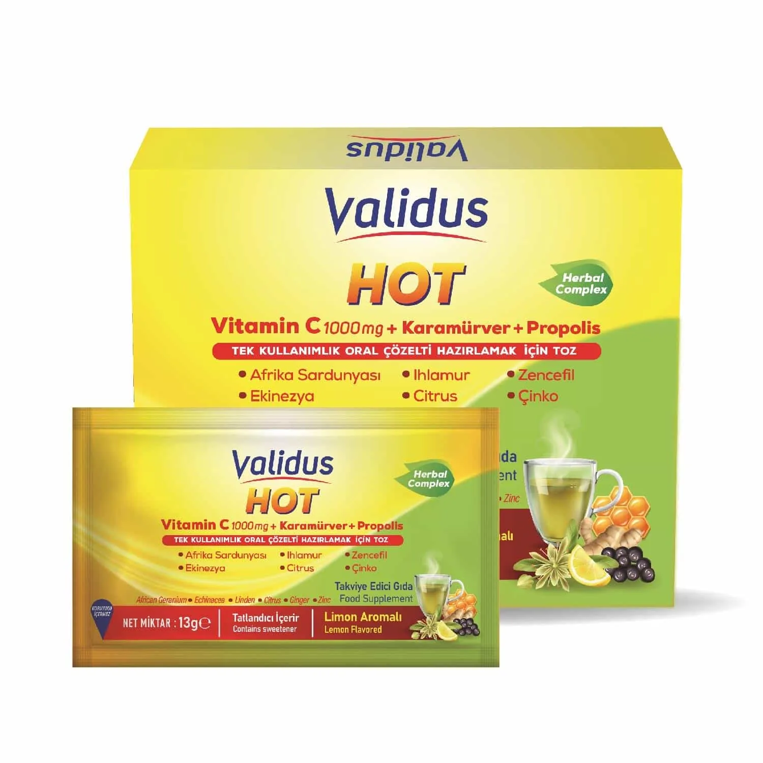 8684059044851_1 C Hot 13gr*12 Sachet (Herbal) - Görsel 1
