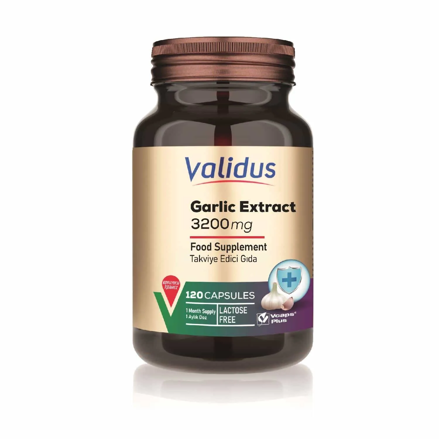 8684209792755_1 Garlic 3200 mg 120 Capsules - Görsel 1