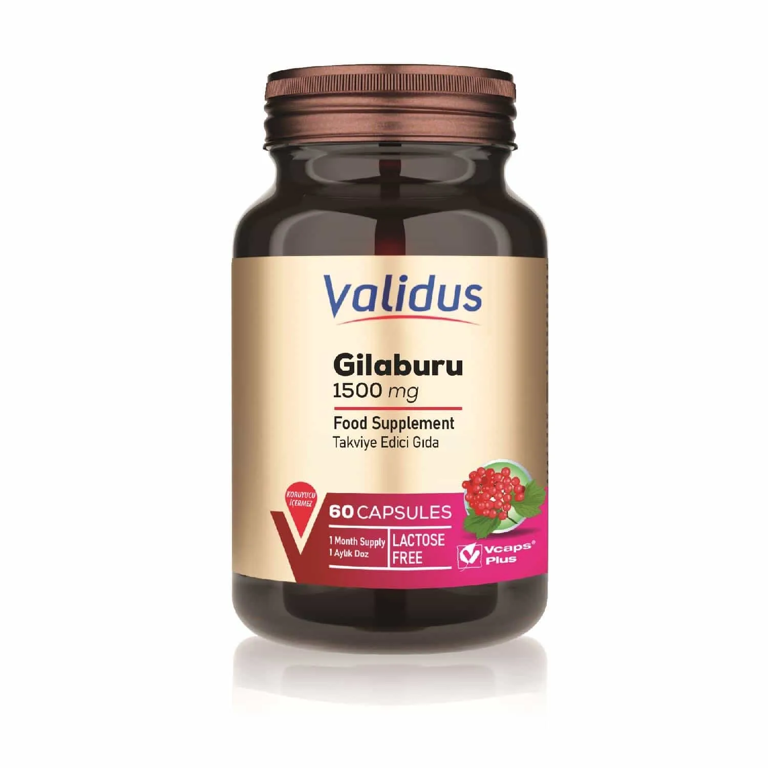 8684209792892_1 Gilaburu 1500 mg 60 Capsules - Görsel 1
