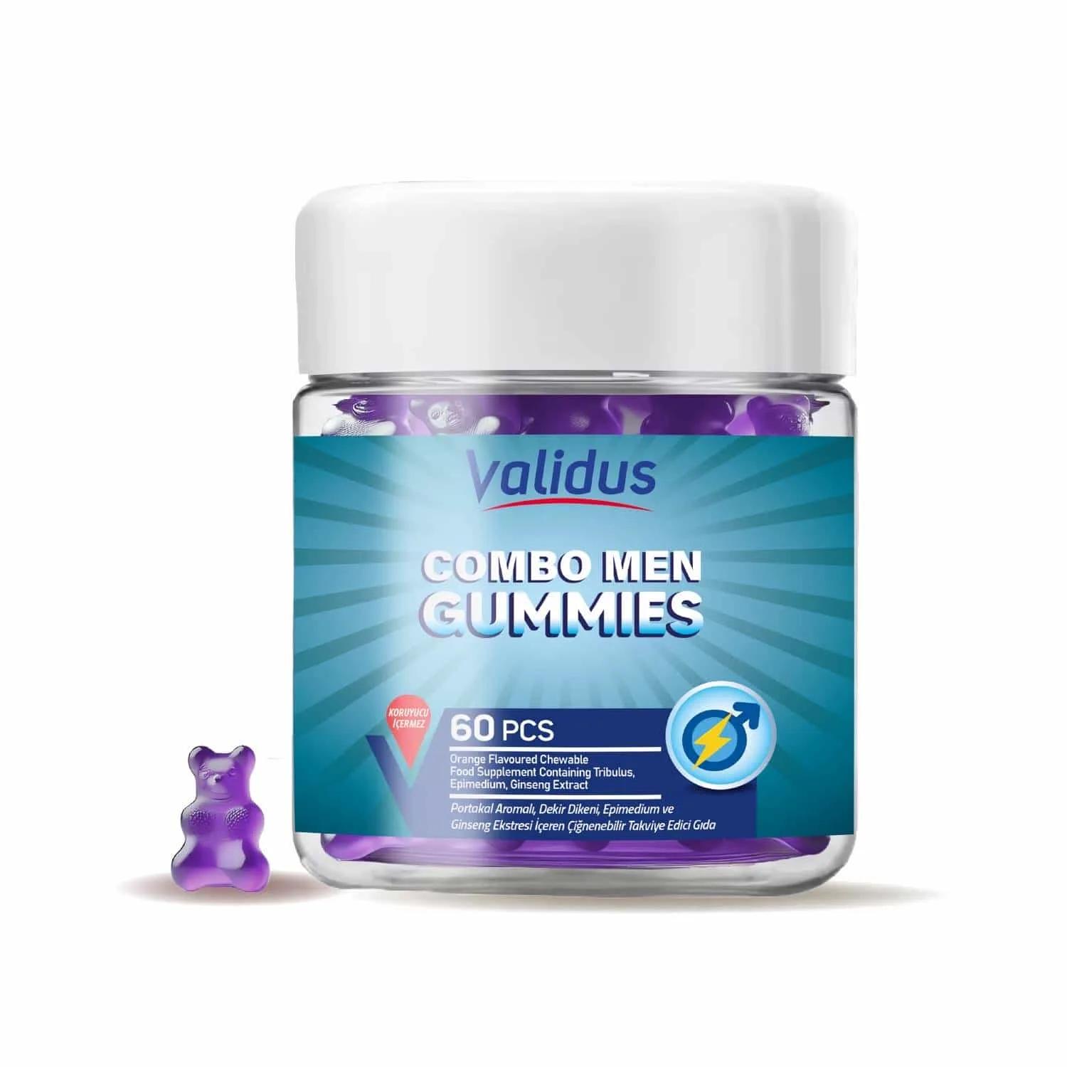 8684501985770_1 Combo Men 60 Gummies - Görsel 1