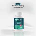 MD Plus Gelişmiş Formül Biotin 5000 mcg 60 Tablet - Görsel 7